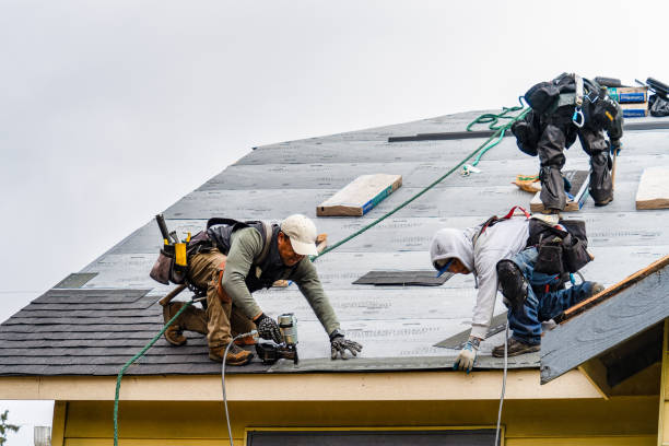 Professional Roofing technician working in Troy, IL